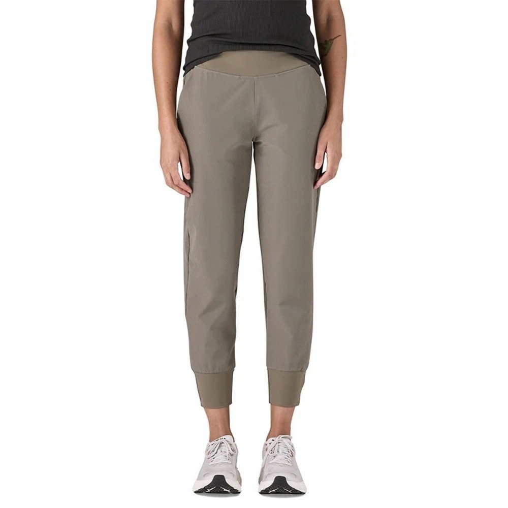 Patagonia Women Small Happy Hike Studio Pants Wing Grey Joggers 21218